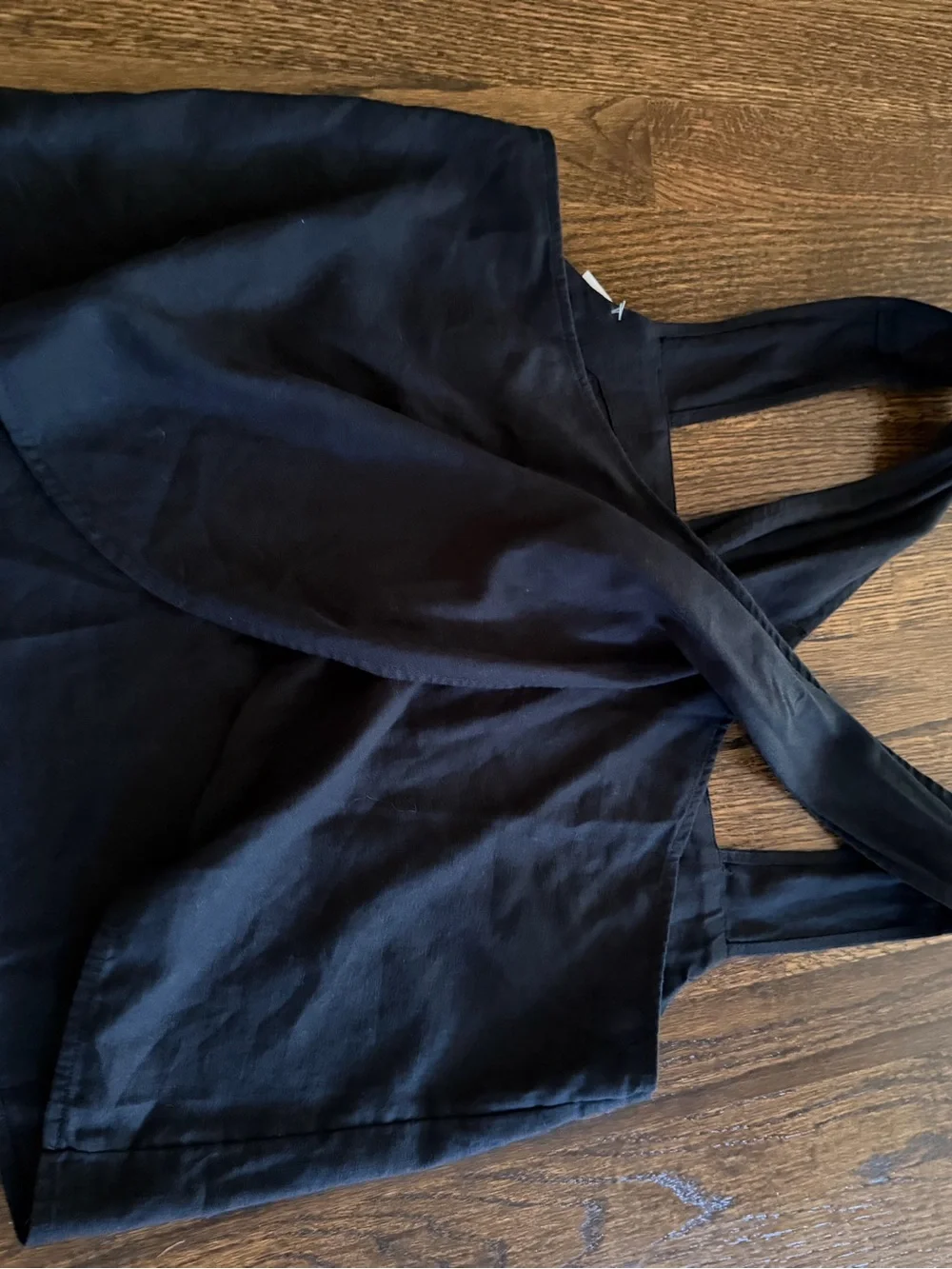 Madewell Black 100% Linen Cross-Back Sleeveless Top Tank - Size 10 - Picture 8 of 8